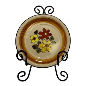 8 Vintage Fashion Manor Daisy Vale Salad Plates 7.5" Japan Stoneware JC Penny
